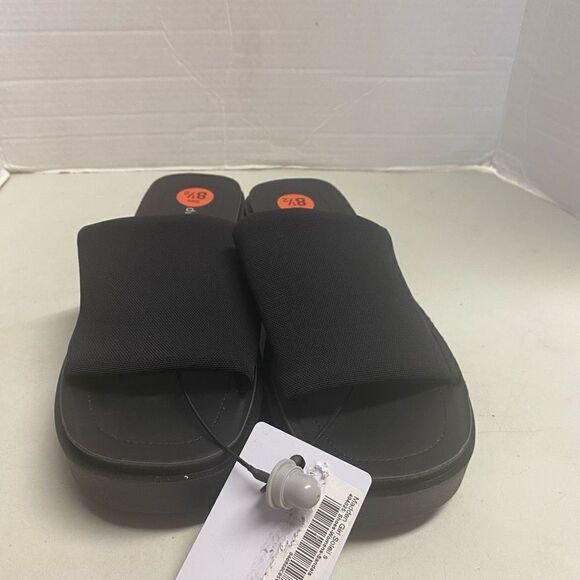 MADDEN GIRL Soleil‎ Slip On Sandals Black Size 8 Round Toe New With Tags No Box - Picture 4 of 9